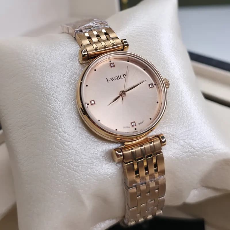 ساعت مچی زنانه آی واچ اورجینال ژاپن رزگلد مدل 190228L — تصویر ۱۱