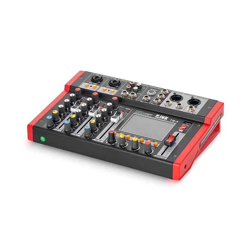 میکسر 4 کانال دارای 256 افکت مدل PROFESSIONAL AUDIO 256DSP MIXER TM-4 — تصویر ۲