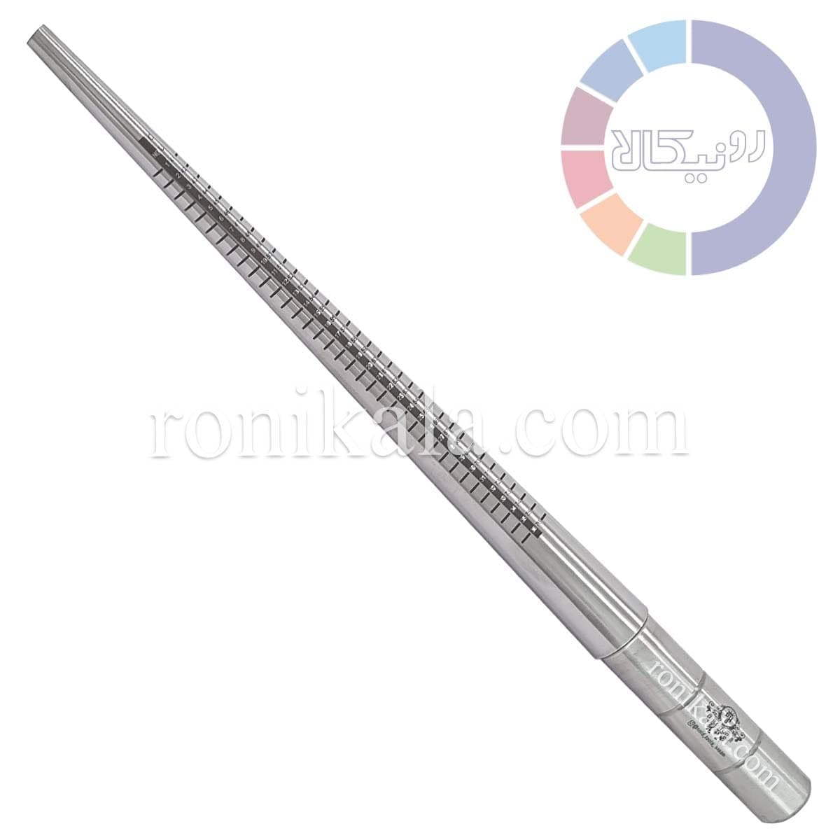 میل انگشتر گرد فولادی بلند درجه دار مدل Gold Tools