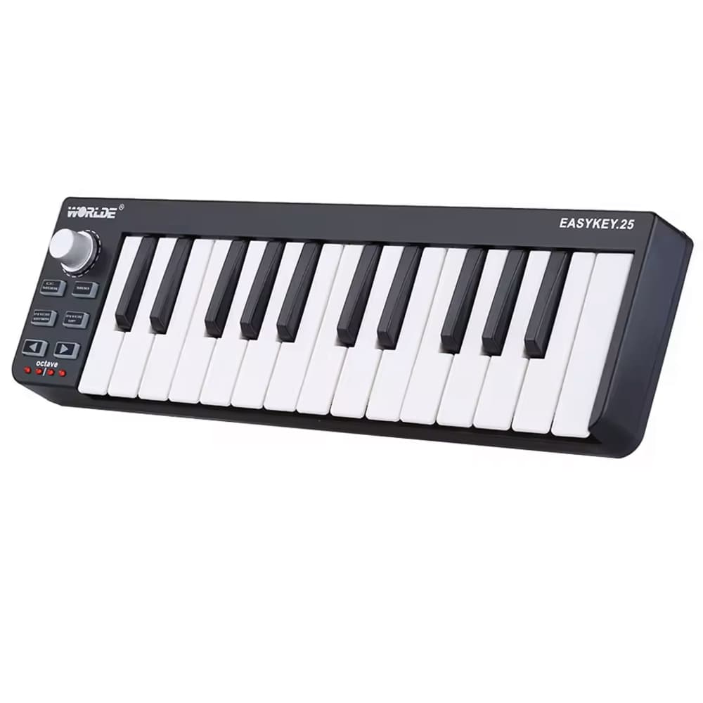 میدی کنترلر 2 اکتاو مینی مدل Worlde Easykey 25 — تصویر ۶