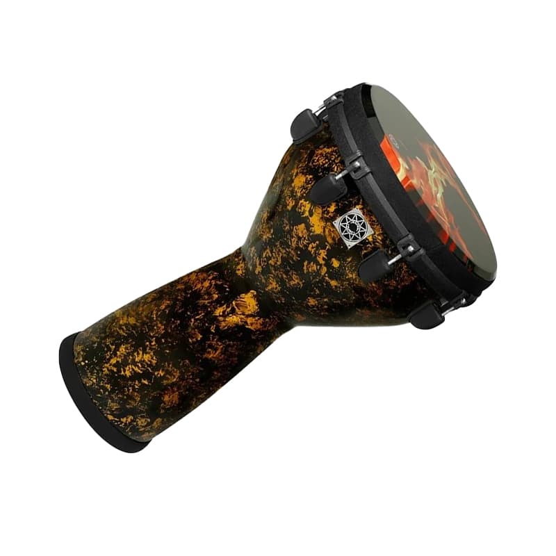 جیمبی سایز 14 پژواک (مشکی،طلایی) djembe PEJVAK BLACK&gold 14 inch — تصویر ۴