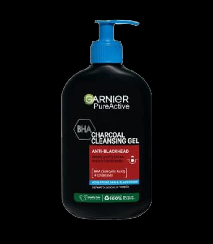 ژل شستشو Charcoal گارنیر، سمزدا و کنترلکننده چربی، حاوی ذغال فعال و سالیسیلیک، مناسب پوست چرب – 250 میل