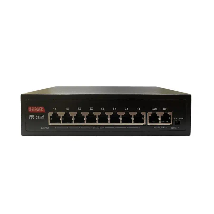 سوئیچ 8 پورت تحت شبکه IP/8+2
