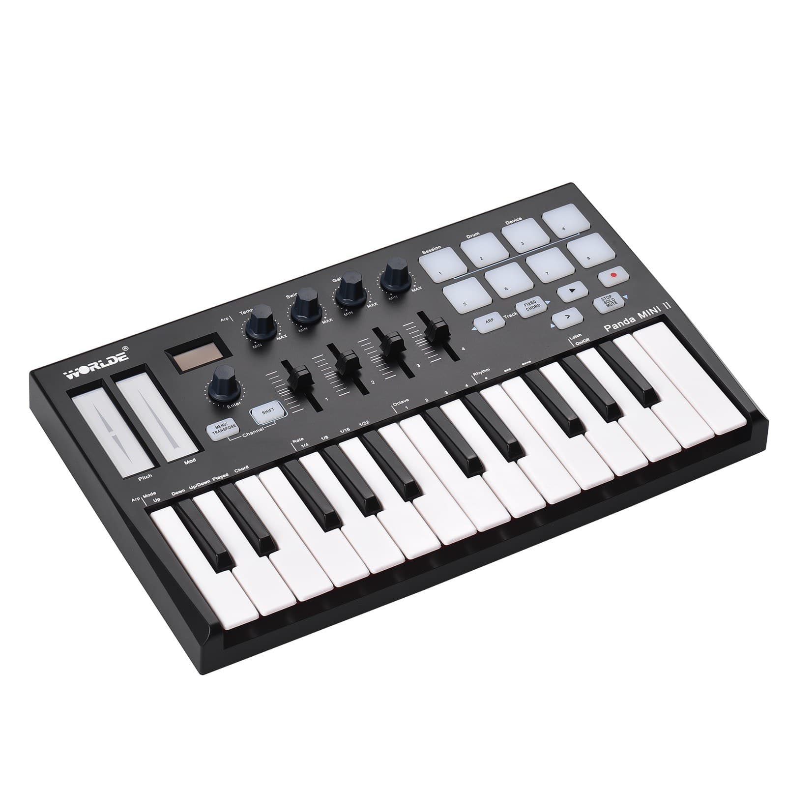 میدی کنترلر مینی مدل پاندا mkII پورتابل WORLDE Panda MINI II Portable 25-Key — تصویر ۲