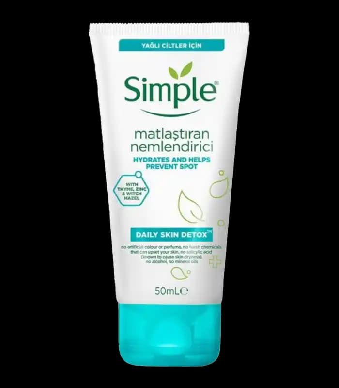 کرم مرطوب‌کننده پوست چرب سیمپل مدل Daily Skin Detox حجم 50 میلی لیتر