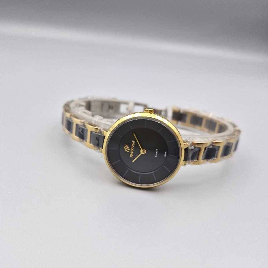 ساعت زنانه پرستیژ سرامیکی صفحه مشکی PRESTIGE 9030 L — تصویر ۳