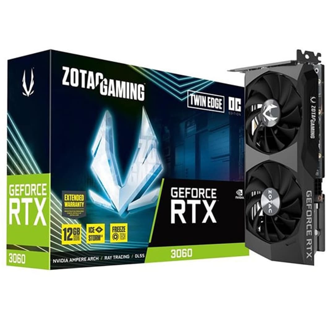 کارت گرافیک زوتاک مدل RTX 3060 Twin Edge OC 12GB استوک — تصویر ۲