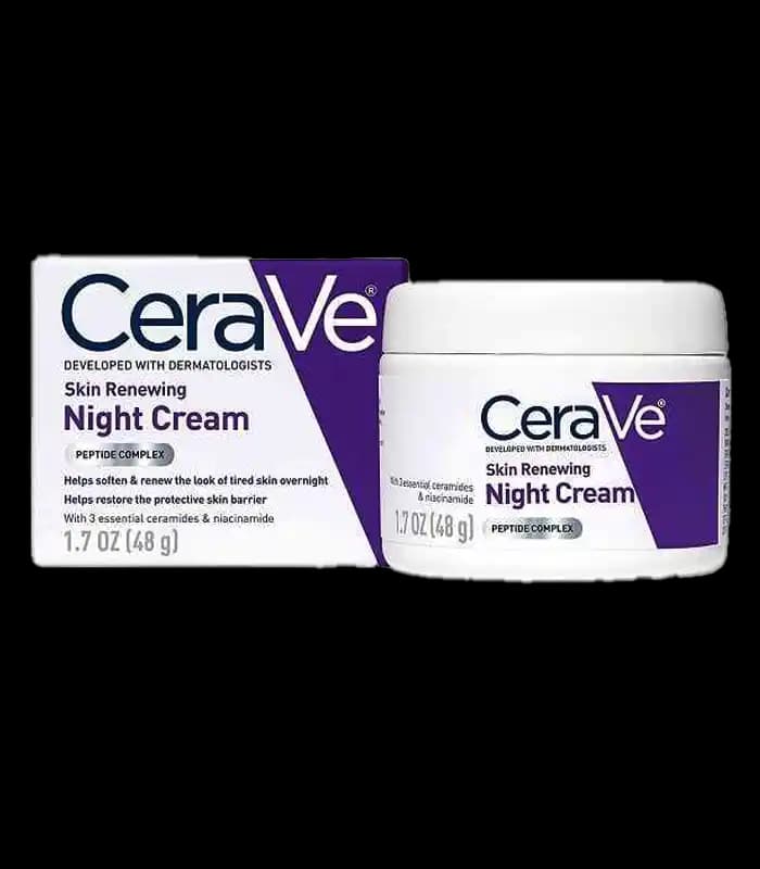 کرم شب آبرسان سراوی مدل Skin Renewing Night حجم 48 گرم