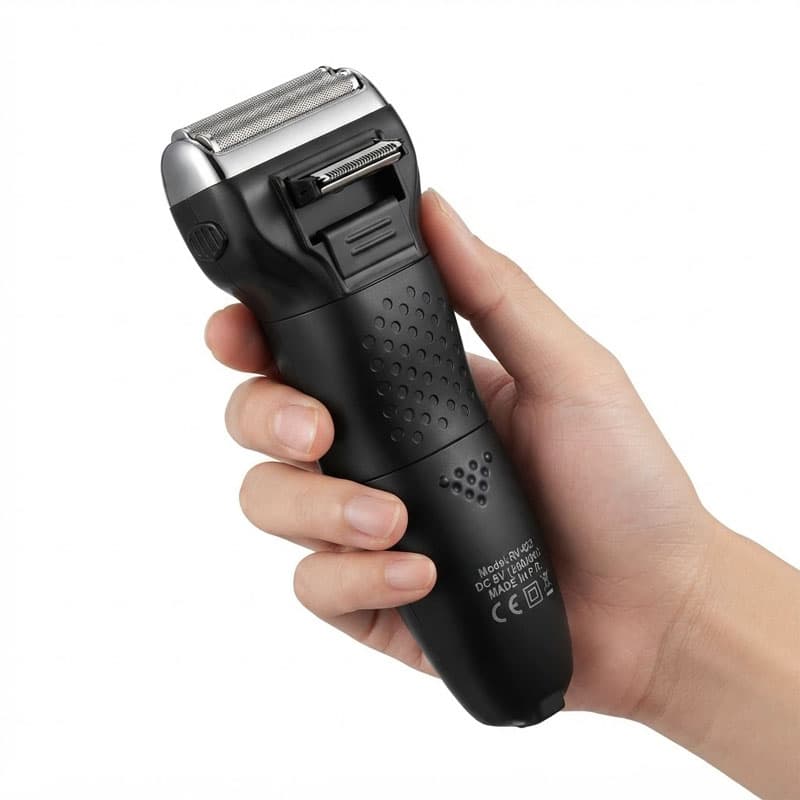 ماشین اصلاح و ریش تراش شارژی 3 کاره برند آر ویهان اصل مدل RV-6225 | به همراه موزن گوش و بینی +(گارانتی طلایی) — تصویر ۴