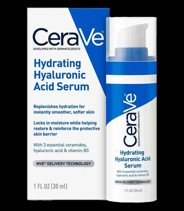 سرم آبرسان پوست خشک سراوی مدل Hydrating Hyaluronic Acid حجم 30 میلی لیتر