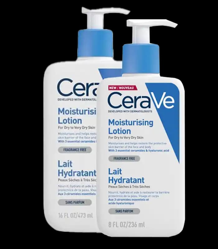 لوسیون مرطوب‌کننده پوست خشک و بسیار خشک حساس سراوی مدل Moisturising Lotion حجم 236-473 میلی لیتر