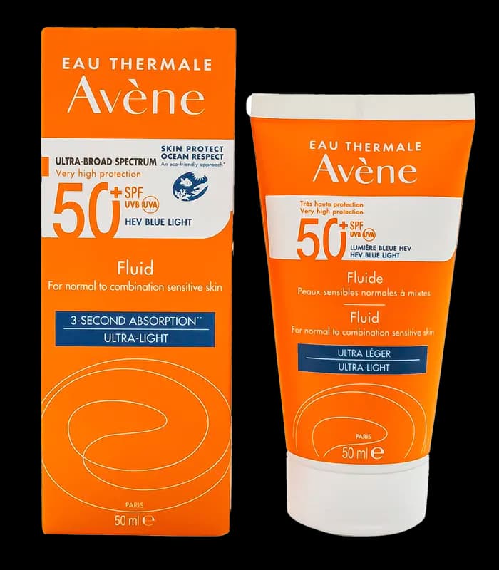 ضد آفتاب اون مدل Fragrance-Free Fluid با جذب سریع مناسب پوست‌های حساس معمول تا مختلط SPF 50+ حجم 50 میل
