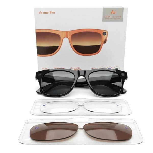عینک هوشمند Smart Glasses Ai با دستیار هوش مصنوعی صوتی، قابلیت ترجمه آنلاین و دوربین HD + گارانتی طلایی 3 ماهه