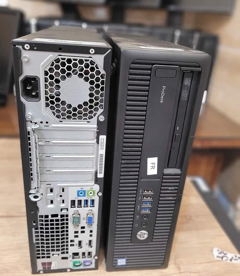 مینی کیس استوک اچ پی مدل HP EliteDesk G1 ( پردازنده i5 نسل 4 – سری پردازنده 4570 – هارد 256 گیگابایت SSD – رم 8 گیگابایت – گرافیک Intel UHD Graphics 630 ) — تصویر ۲