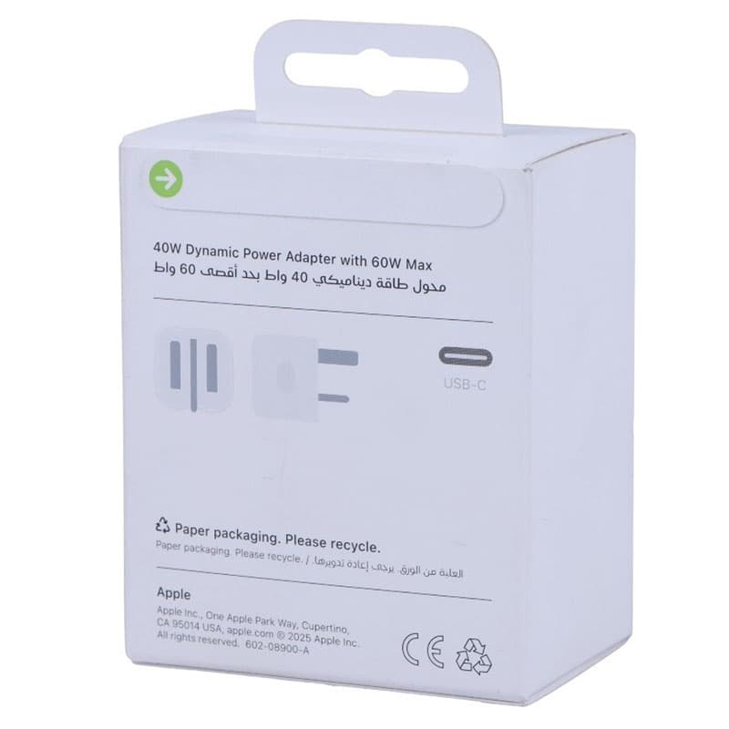 شارژر 40 وات اپل Apple اصل + (گارانتی طلایی) — تصویر ۴