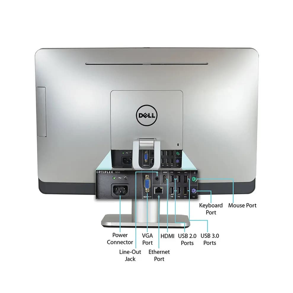 آل این وان استوک دل 23 اینچ Dell OptiPlex 9020 ( پردازنده i5 نسل 4 – سری پردازنده 4790S – هارد 1 ترابایت HDD – رم 8 گیگابایت – رزولوشن FHD – گرافیک Intel ) — تصویر ۳