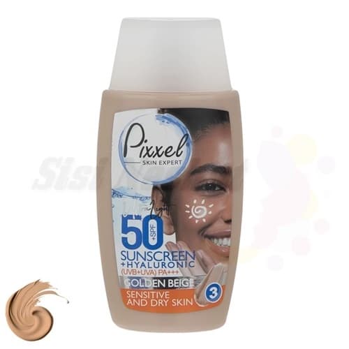 ضد آفتاب رنگی پیکسل Golden Beige (پوست نرمال تا خشک) Pixxel