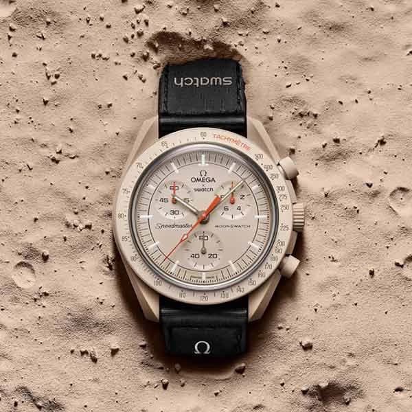 ساعت سواچ اومگا سه موتوره فعال کرنو مدل MISSION TO JUPITER SO33C100
