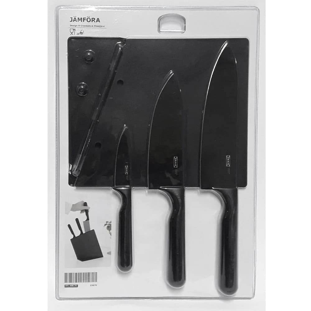 سرویس چاقو آشپزخانه 3 پارچه ایکیا مدل JAMFORA — تصویر ۴