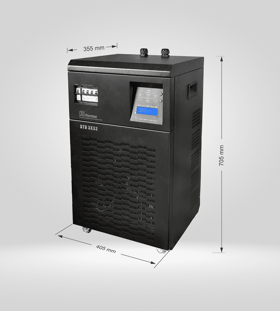 استابلایزر سه فاز فاراتل مدل STB STB 3X32 BLK (32 آمپر) — تصویر ۲