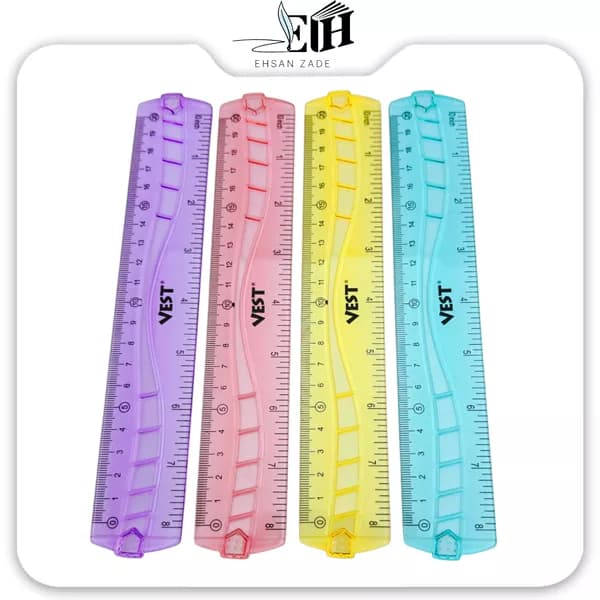 خط کش 20 سانت ژله ای کد 9268 وست — تصویر ۲