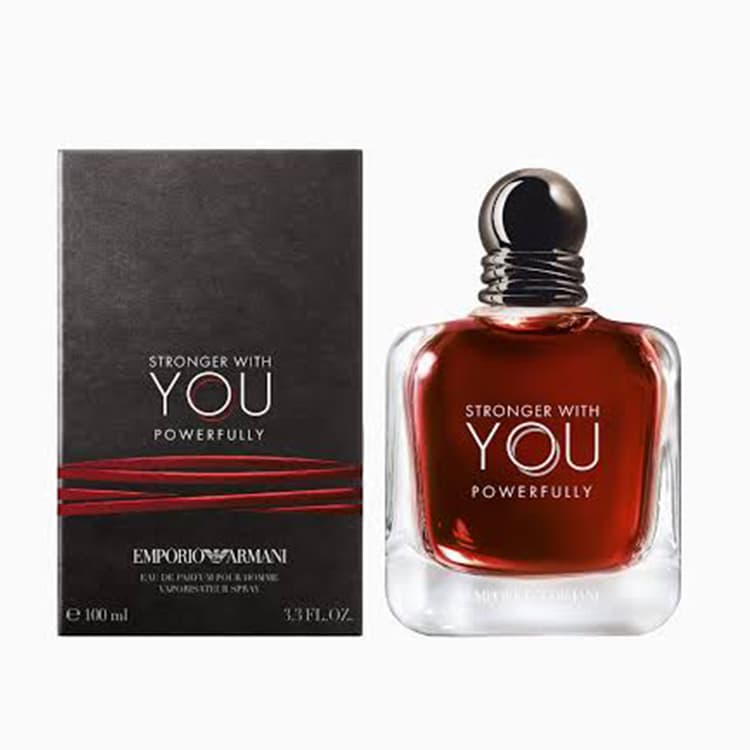 ادو پرفیوم مردانه اماراتی GIORGIO ARMANI Stronger With You Powerfully حجم 100 میلی لیتر — تصویر ۲