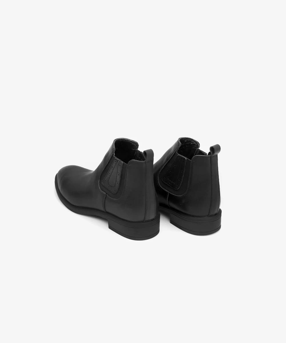 کفش نیم بوت چلسی چرم طبیعی مردانه مدل SM118 — تصویر ۷