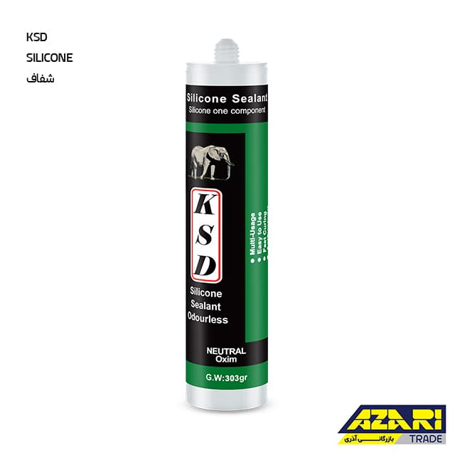 چسب سیلیکون KSD کی اس دی نیوترال شفاف 303 گرم