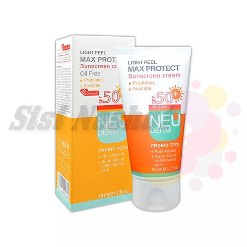 ضد آفتاب فاقد چربی مکس پروتکت (بی رنگ) نئودرم Neuderm