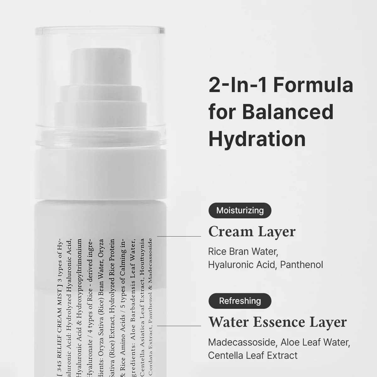 اسپری آبرسان و ترمیم کننده دکتر التیا 60 میل DR. althea 345 Relief Cream Mist — تصویر ۲
