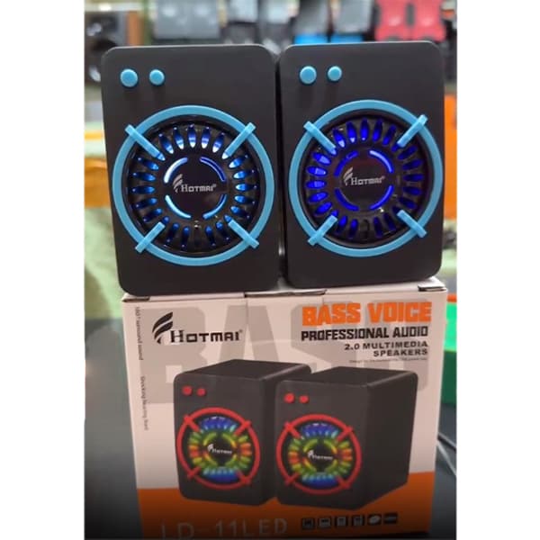 اسپیکر رومیزی سیم‌دار HOTMAI مدل LD-11LED — تصویر ۴