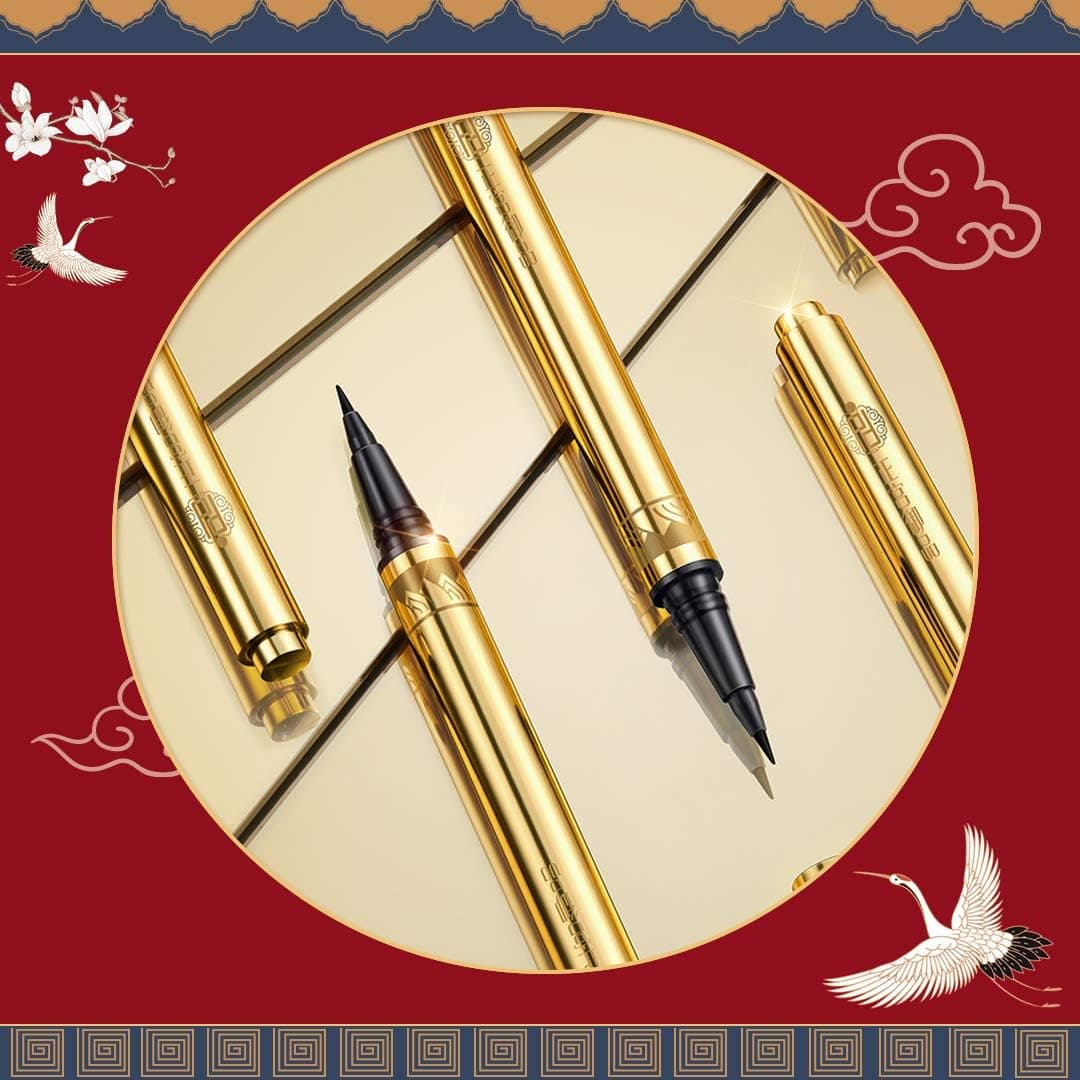 خط چشم مویی زیسی مدل سلطنتی قهوه ای شماره 02 ZEESEA Fairy Deer Liquid Eyeliner — تصویر ۴