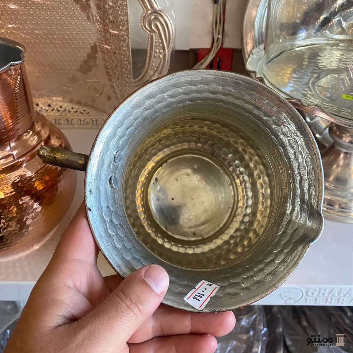 پارچ مسی زنجان یک و نیم لیتری مدل 620 — تصویر ۲