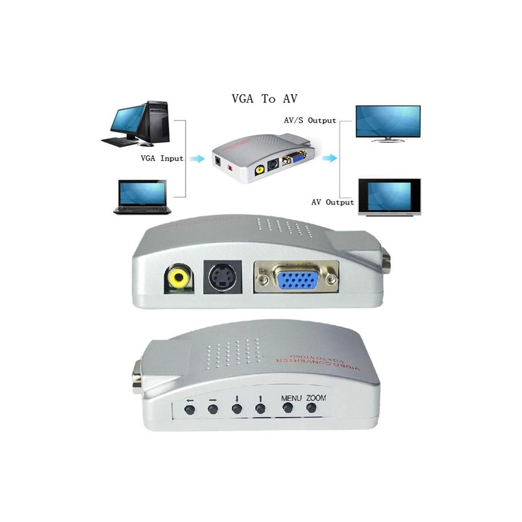 مبدل VGA TO AV و S-Video پک نارنجی — تصویر ۲