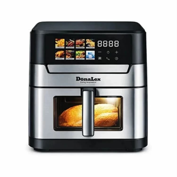 سرخ کن رژیمی 8 لیتر استیل دیجیتال (دو المنت تک کاسه) DN-955 | سرخ کن رژیمی 8 لیتر دو المنت دونالکس