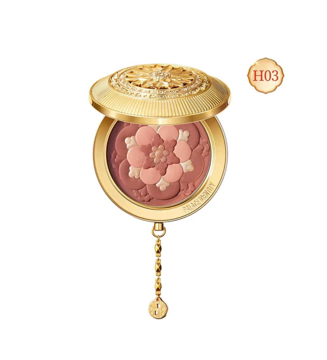 پالت رژگونه و هایلایتر زیسی مدل سلطنتی 7.3 گرم شماره 03 ZEESEA PALACE IDENTITY Blossom Blush ROSE