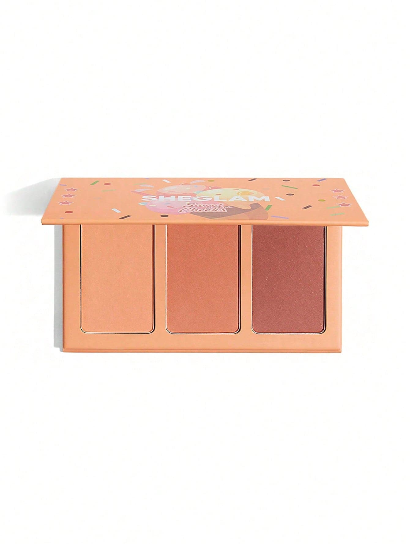 پک رژ گونه نارنجی 3 عددی شیگلم SHEGLAM Sweet Cheeks Blush Trio-Private Cabana
