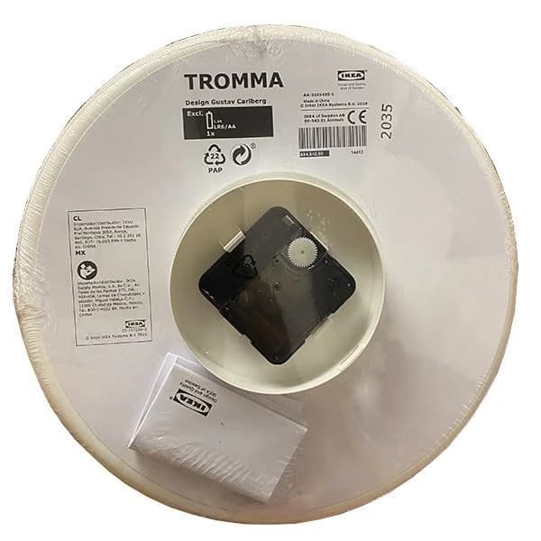 *آسیب دیده* ساعت دیواری ایکیا مدل TROMMA — تصویر ۶