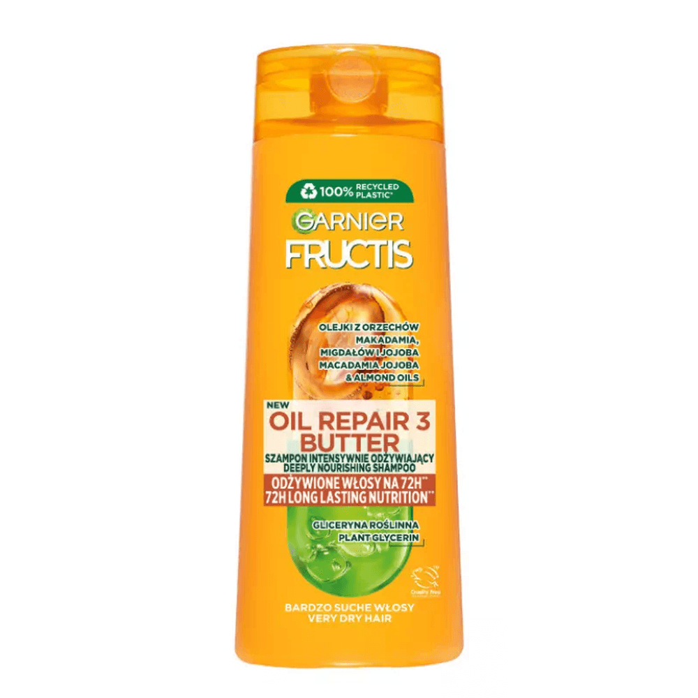 شامپوی ترمیم کننده و تقویتی گارنیر مناسب موهای خشک 400 میل GARNIER FRUCTIS OIL REPAIR 3 BUTTER