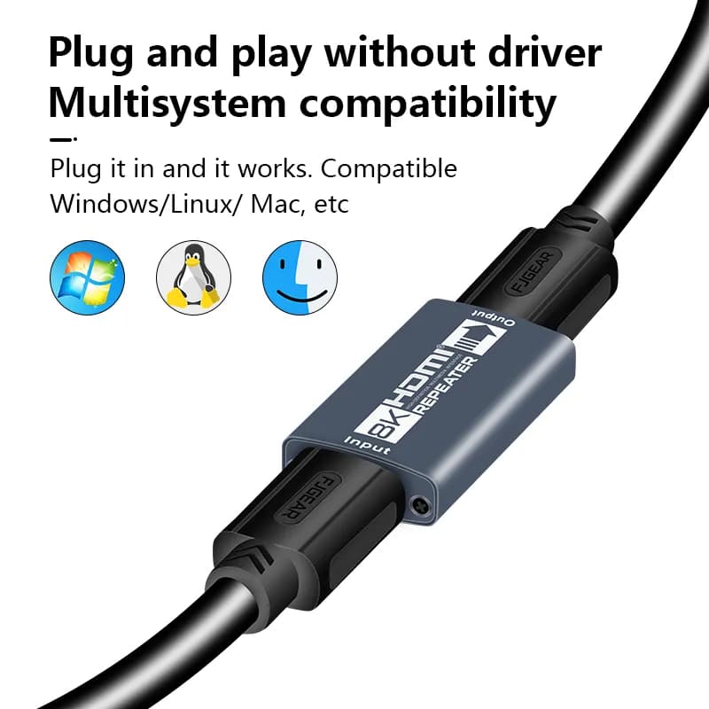 ریپیتر HDMI 8K تا 40 متر | تقویت کننده و تکرار کننده سیگنال HDMI — تصویر ۵