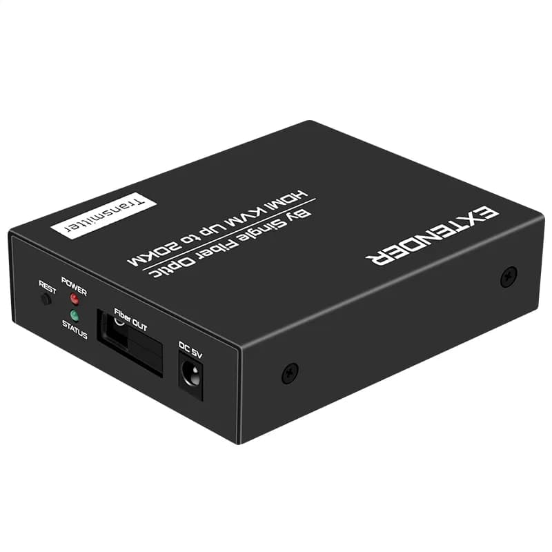 KVM اکستندر HDMI فیبر نوری تا فاصله 20 کیلومتر مدل HUK20با قابلیت IR — تصویر ۲