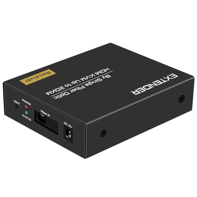 KVM اکستندر HDMI فیبر نوری تا فاصله 20 کیلومتر مدل HUK20با قابلیت IR — تصویر ۴