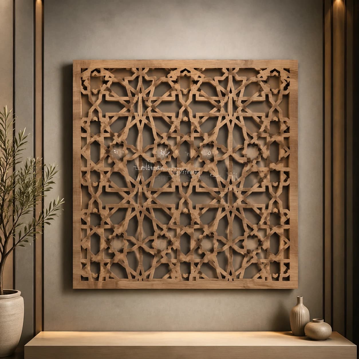 پنل نمای چوبی دکوراتیو ساختمان مدرن کد 30373