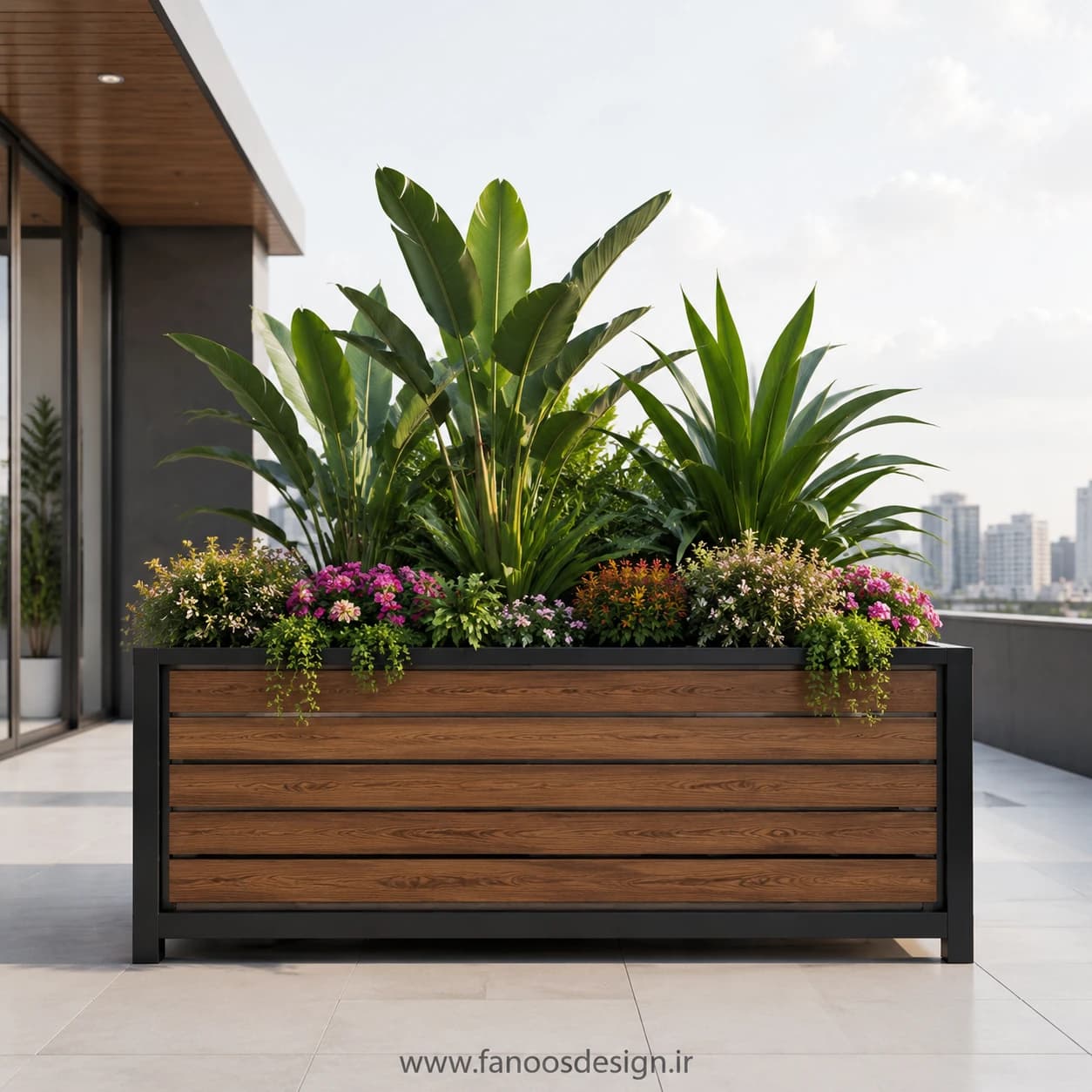 فلاورباکس چوبی مدرن کد 30361