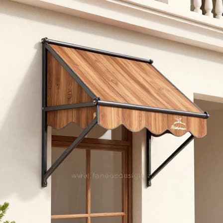 سایبان پنجره چوبی فلزی کلاسیک – کد 30350
