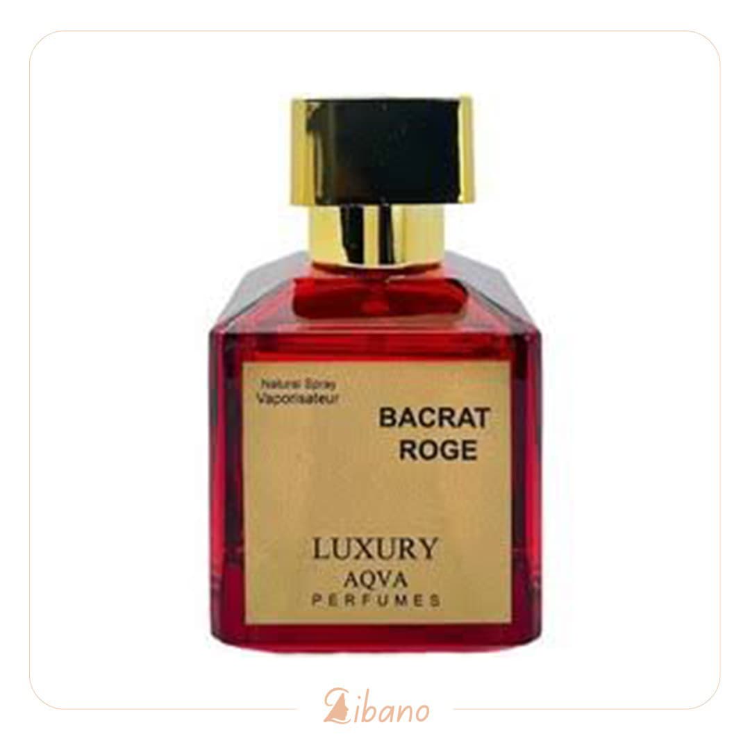 ادوپرفیوم لاکچری آکوا مدل BACRAT ROGE با رایحه گرم و شیرین چوبی کهربایی حجم 50 میلیلیتر
