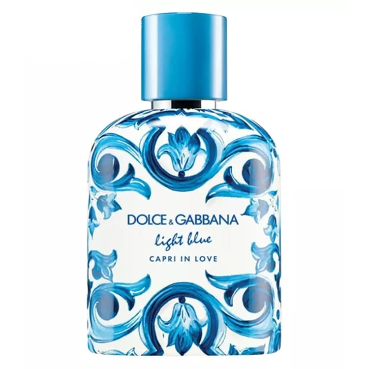 ادو پرفیوم مردانه اماراتی DOLCE and GABBANA Light Blue Capri In Love حجم 100 میلی لیتر