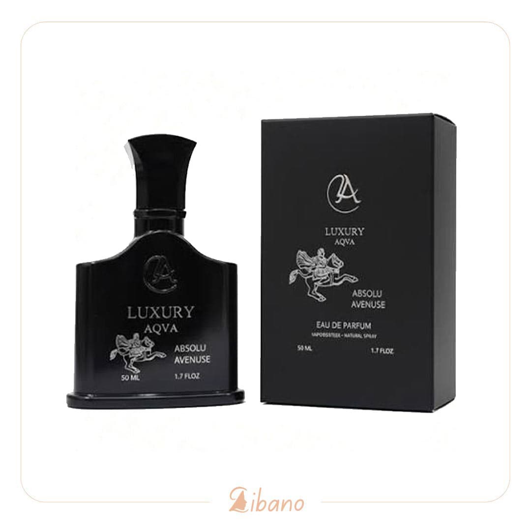 ادوپرفیوم مردانه لاکچری آکوا مدل ABSOLU AVENUSE با رایحه خنک، تلخ و دودی حجم 50 میلی‌لیتر — تصویر ۲