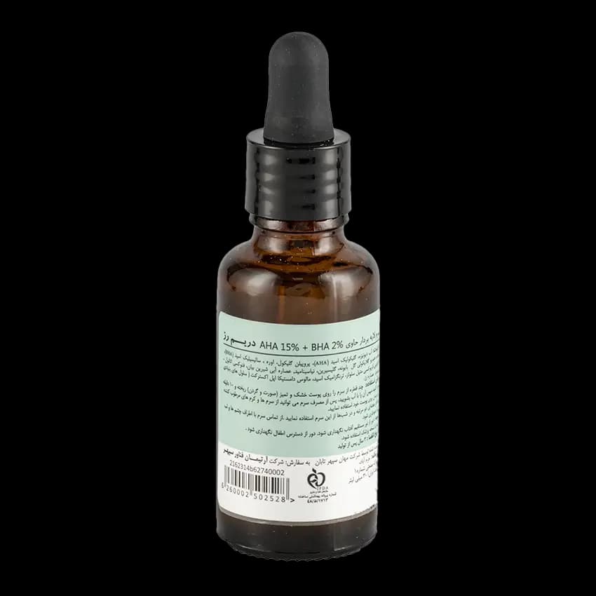 سرم لایه بردار AHA 15% و BHA 2% دریم رز — تصویر ۲