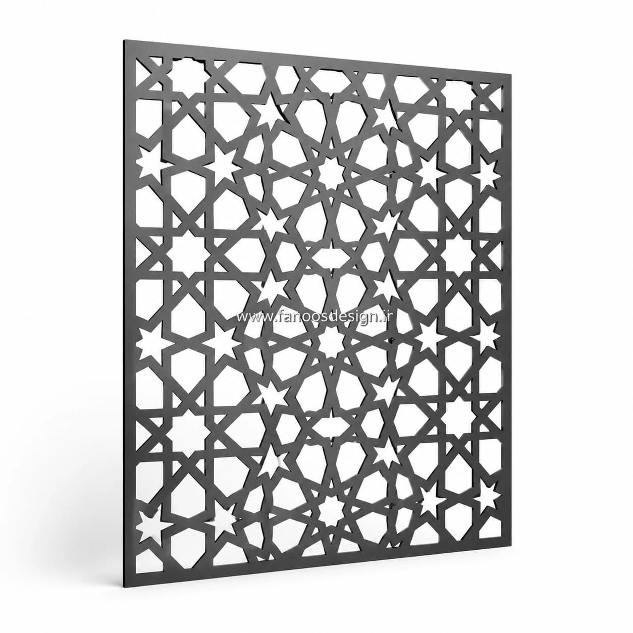 پنل مشبک فلزی CNC دیواری – کد 30283